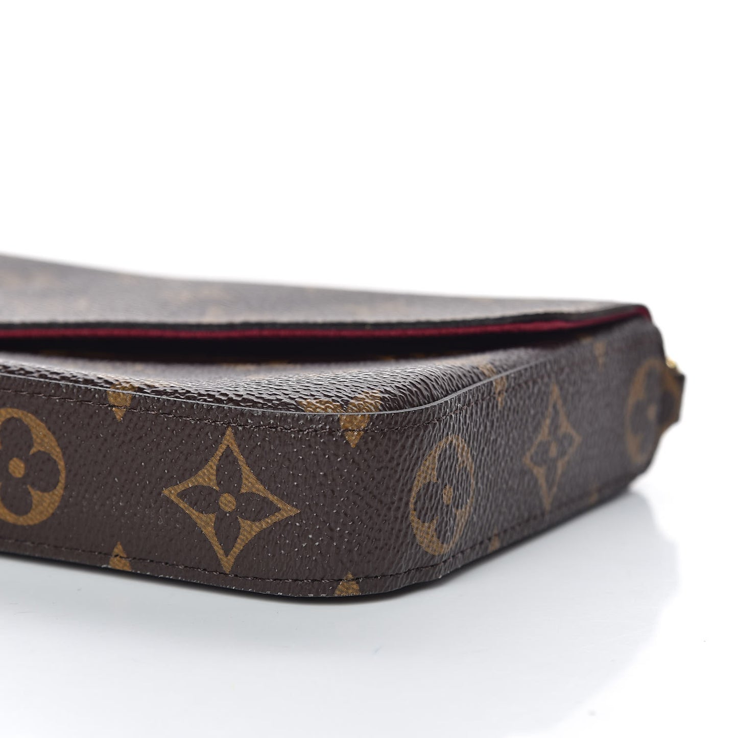 Monogram Pochette Felicie Chain Wallet Fuchsia