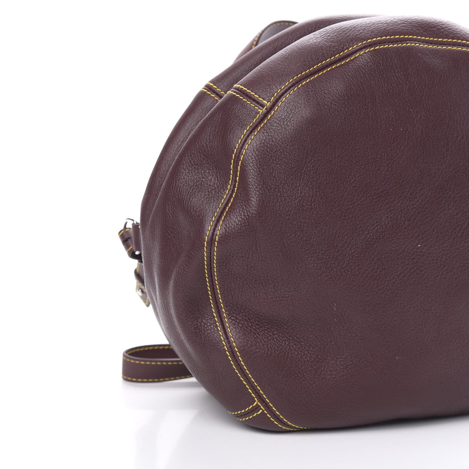 Balenciaga Calfskin Round Air Hobo Burgundy 7 of 9