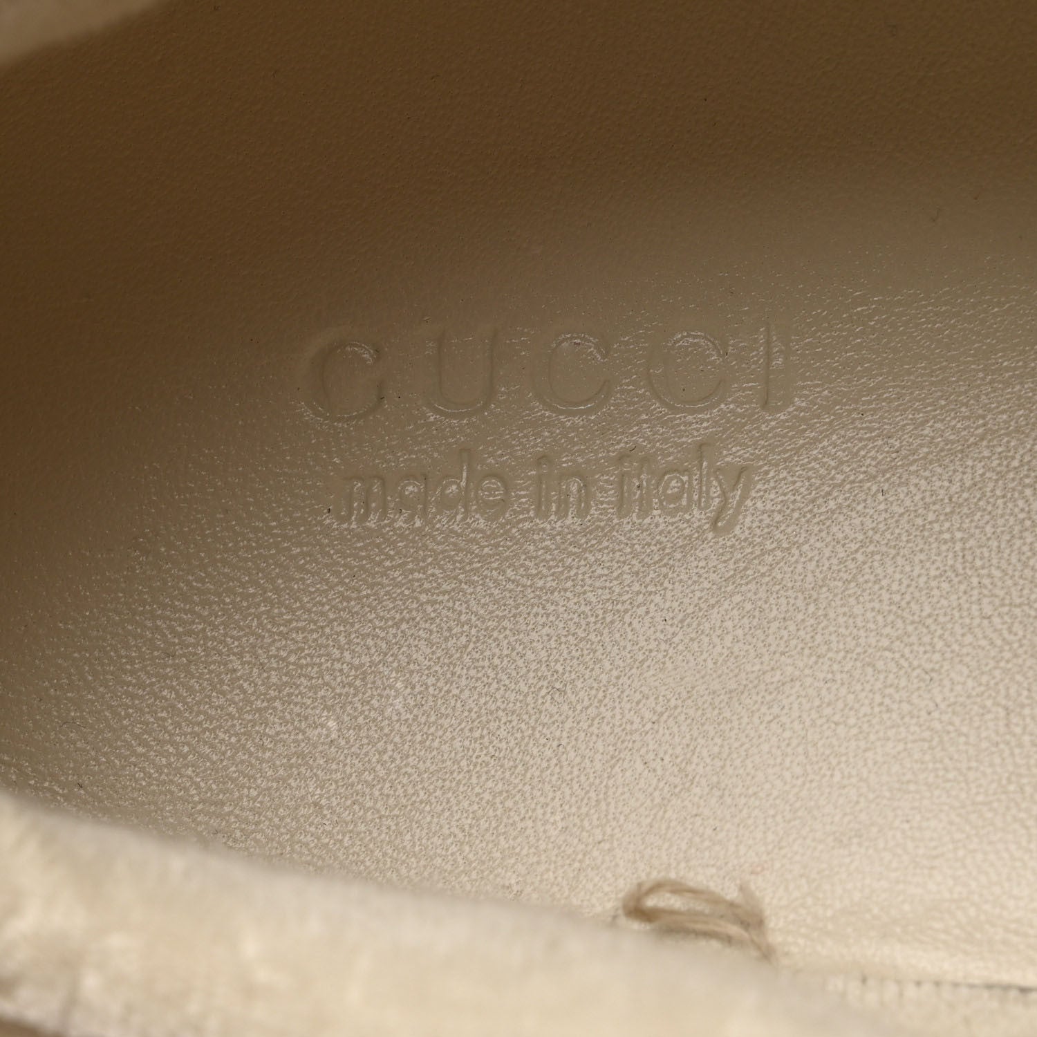Gucci Nylon Nubuck Web Womens Screener Sneakers 40 Mystic White Dusty Milk 7 of 10