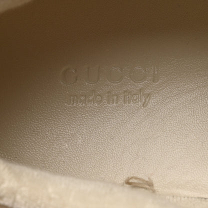 Gucci Nylon Nubuck Web Womens Screener Sneakers 40 Mystic White Dusty Milk 7 of 10