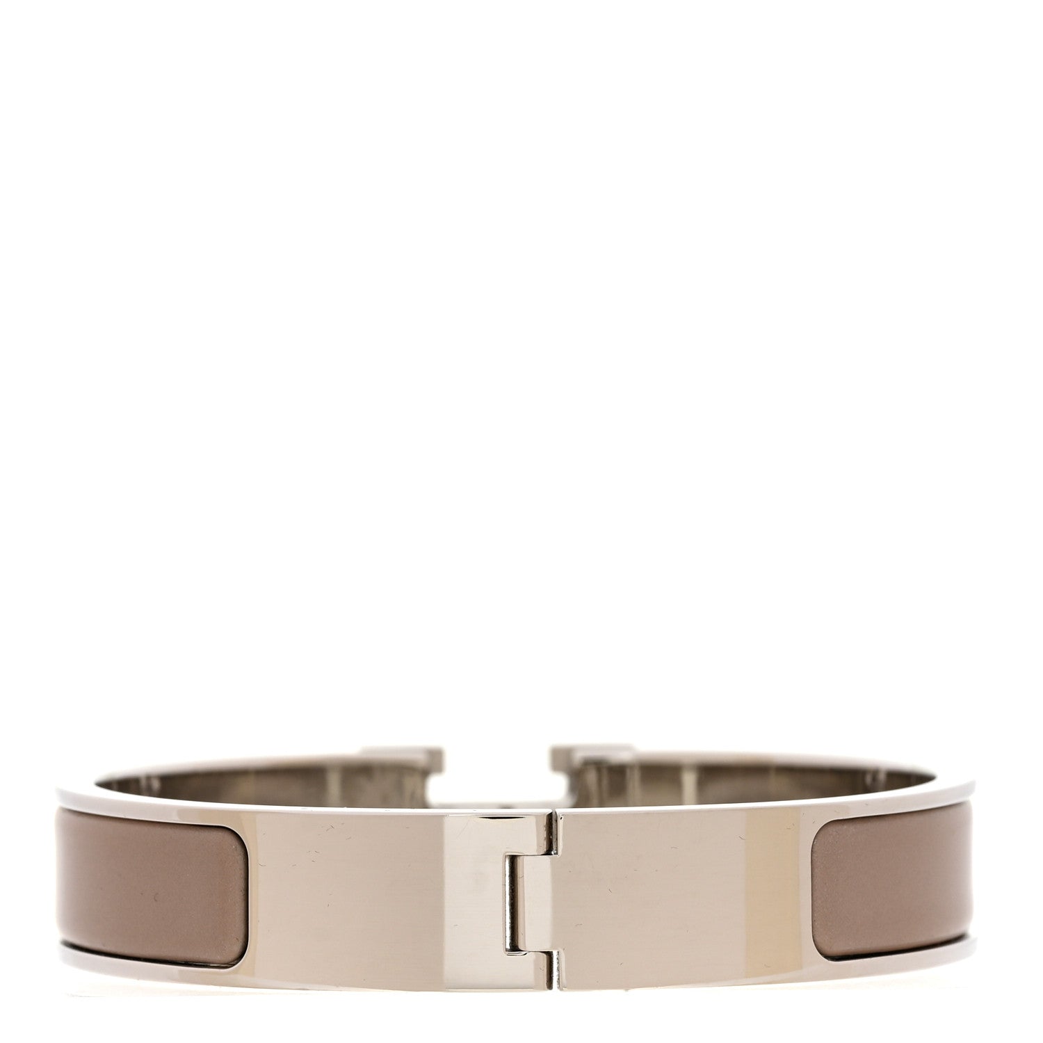 Hermes Enamel Narrow Clic Clac H Bracelet PM Marron Glace 3 of 5