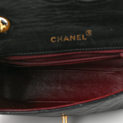 Chanel Lambskin Quilted Mini Square Flap Bag Black 5 of 9