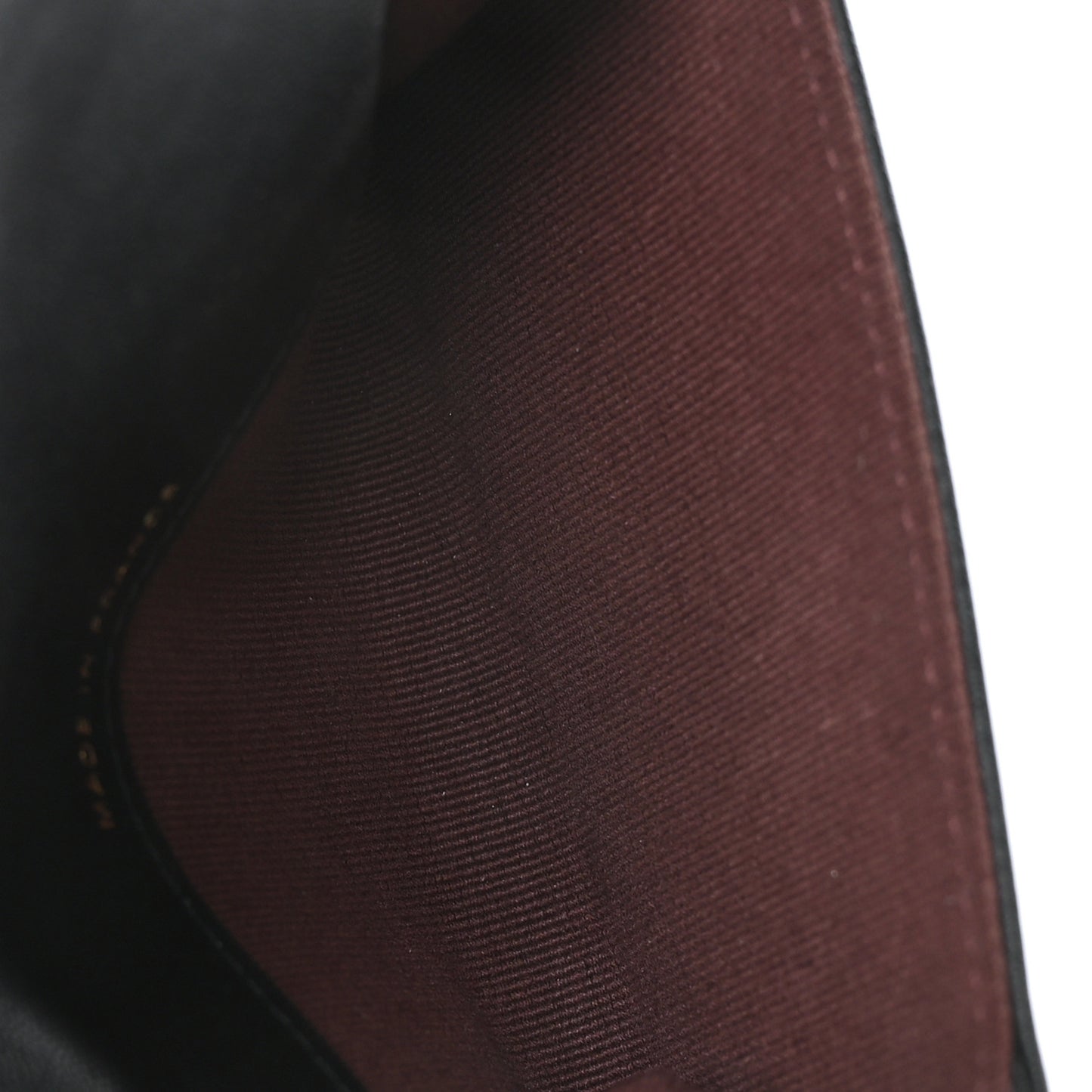 Lambskin Quilted Flap Card Holder Wallet Black