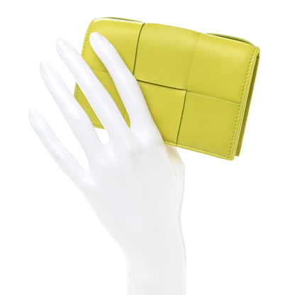Bottega Veneta Nappa Maxi Intrecciato Card Holder Wallet Kiwi 2 of 7