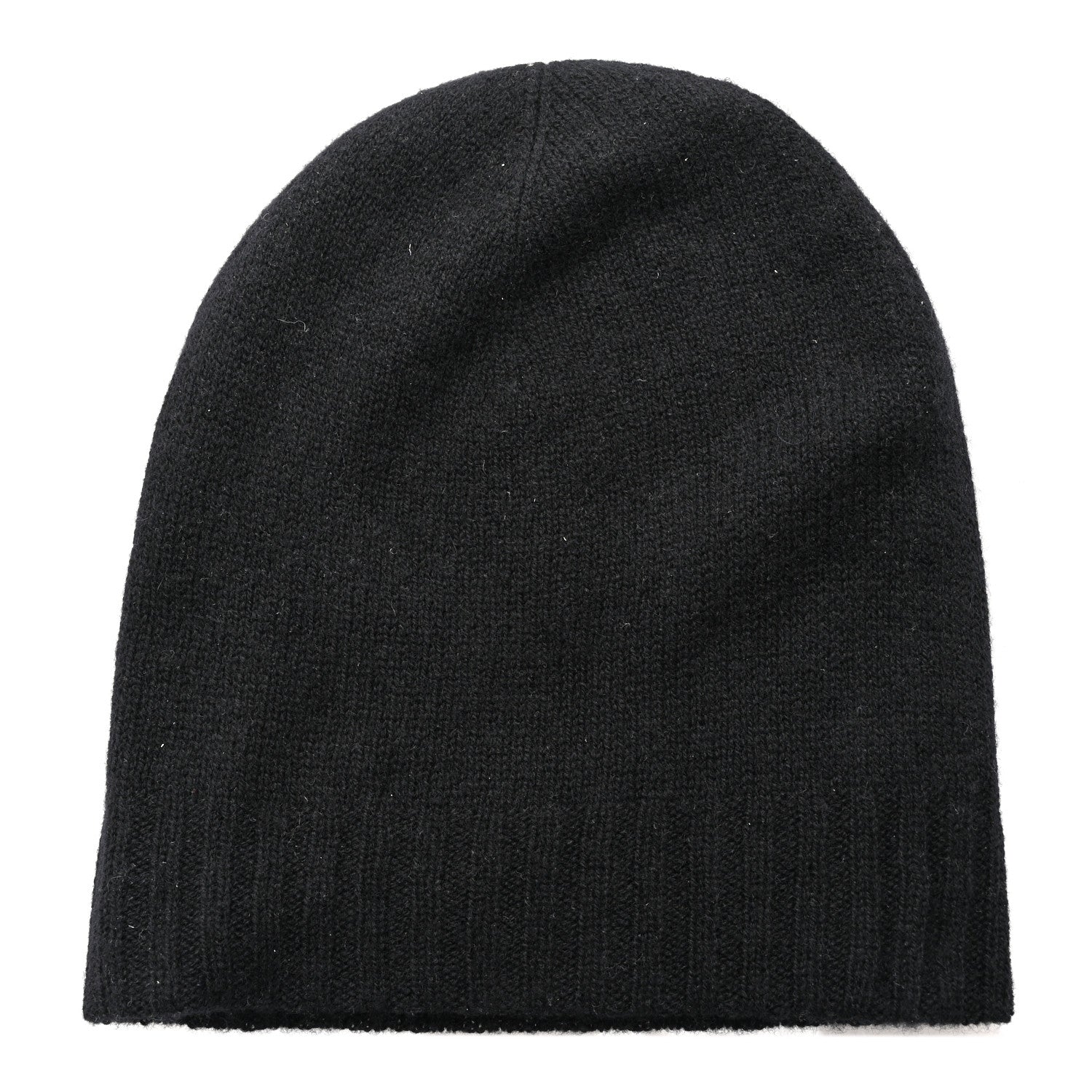 Chanel Cashmere CC Beanie Hat Black 3 of 5