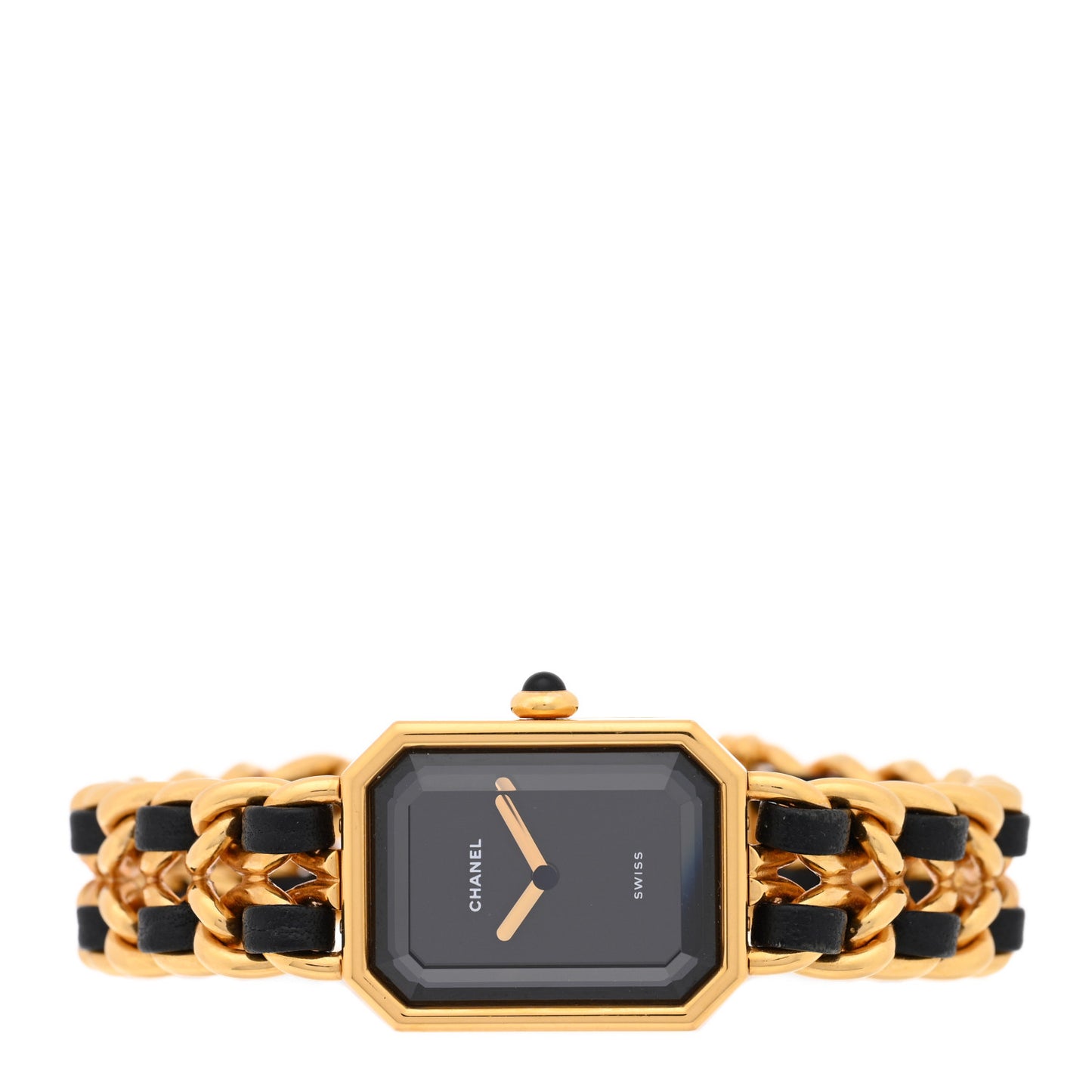 Stainless Steel Lambskin 20mm Chain Premiere Quartz Watch Gold L