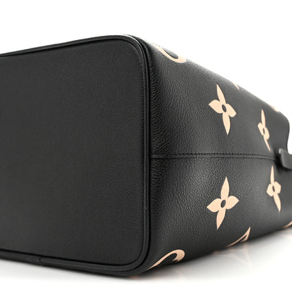 Louis Vuitton Empreinte Monogram Giant Neonoe MM Black Beige 10 of 12