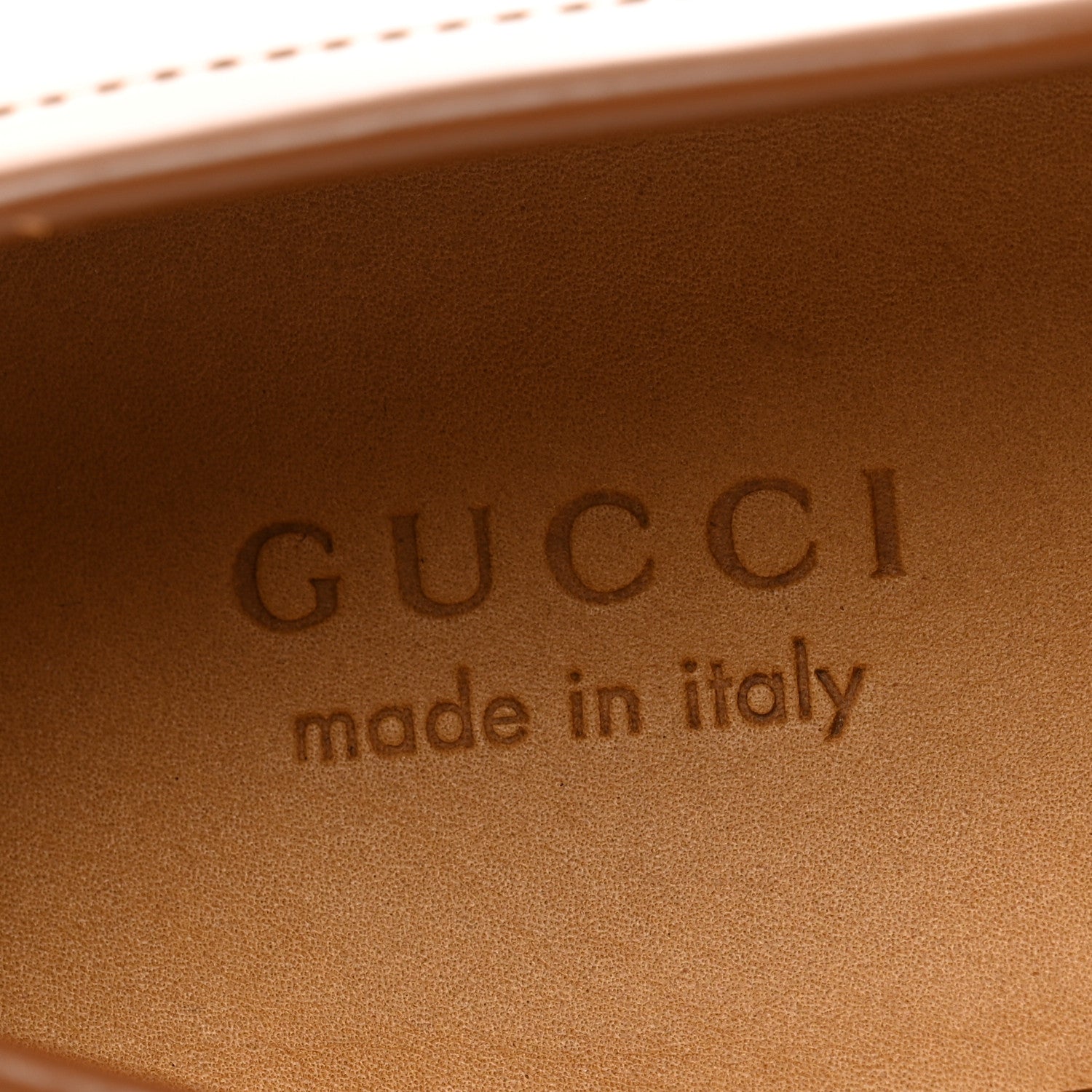 Gucci Calfskin GG Supreme Tassel Mens Loafers 8 Brown Beige Mystic White 7 of 11