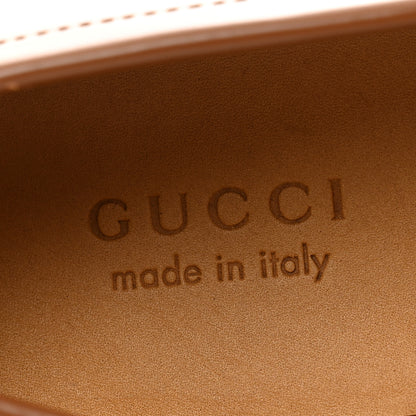 Gucci Calfskin GG Supreme Tassel Mens Loafers 8 Brown Beige Mystic White 7 of 11