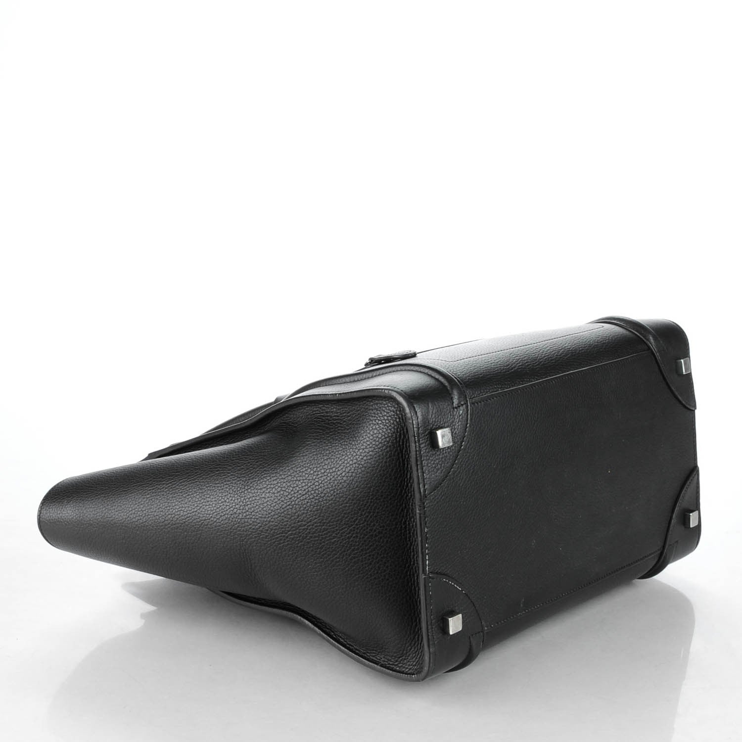 Celine Drummed Calfskin Mini Luggage Black 4 of 8