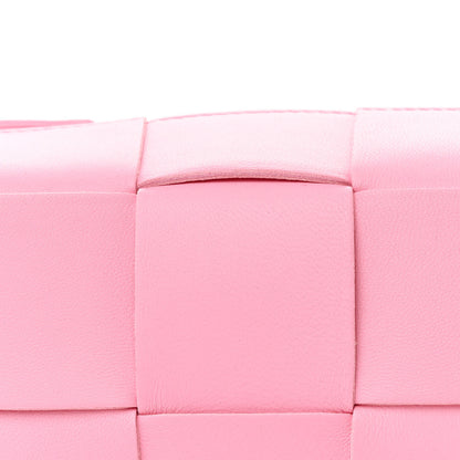 Bottega Veneta Lambskin Maxi Intrecciato Small Brick Cassette Bag Pink Ribbon 7 of 9