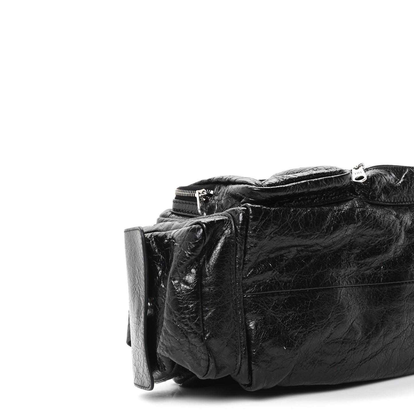 Agneau Arena Men's Superbusy Small Sling Zip Shoulder Bag Black