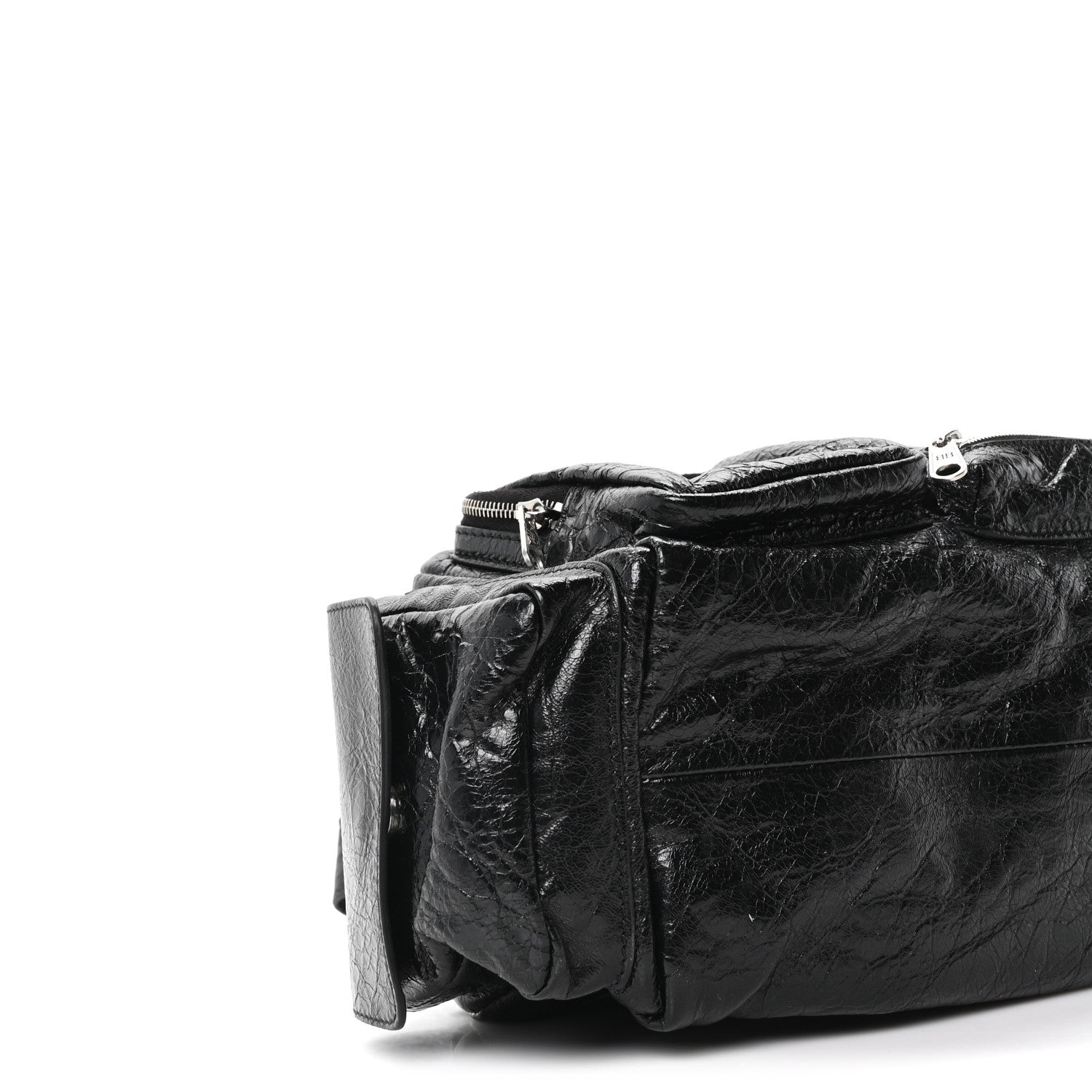 Balenciaga Agneau Arena Men's Superbusy Small Sling Zip Shoulder Bag Black 9 of 10