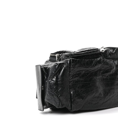 Balenciaga Agneau Arena Men's Superbusy Small Sling Zip Shoulder Bag Black 9 of 10