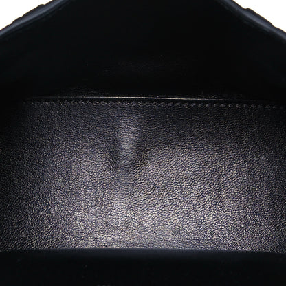 Balenciaga Shiny Calfskin Monochrome Crocodile Embossed Hourglass Top Handle Bag XS Black 4 of 6