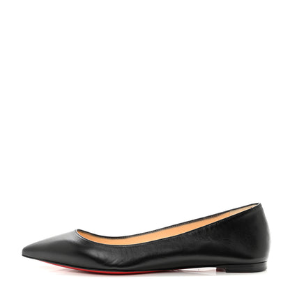 Christian Louboutin Shiny Nappa Ballalla Flats 37.5 Black 1 of 7