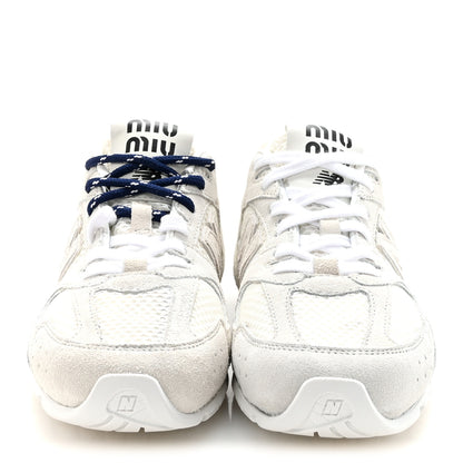 Miu Miu X NEW BALANCE Suede 530 SL Sneakers 35.5 White 3 of 10