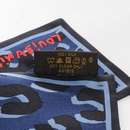 Louis Vuitton Silk Leopard Bandeau Blue 5 of 5