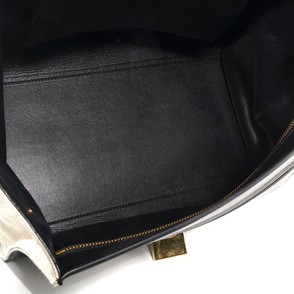 Celine Smooth Calfskin Canvas Medium Trapeze Black 5 of 9