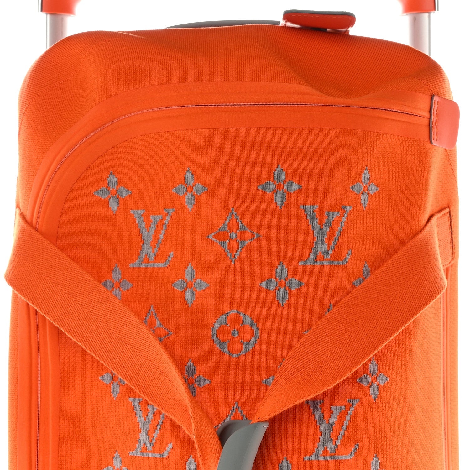 Louis Vuitton Knit Monogram Horizon Soft Duffle 55 Orange 10 of 13