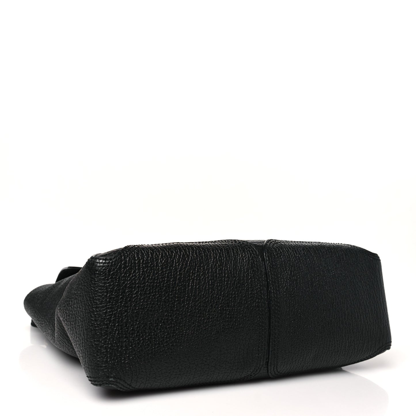 Textured Calfskin Medium Pashli Satchel Black