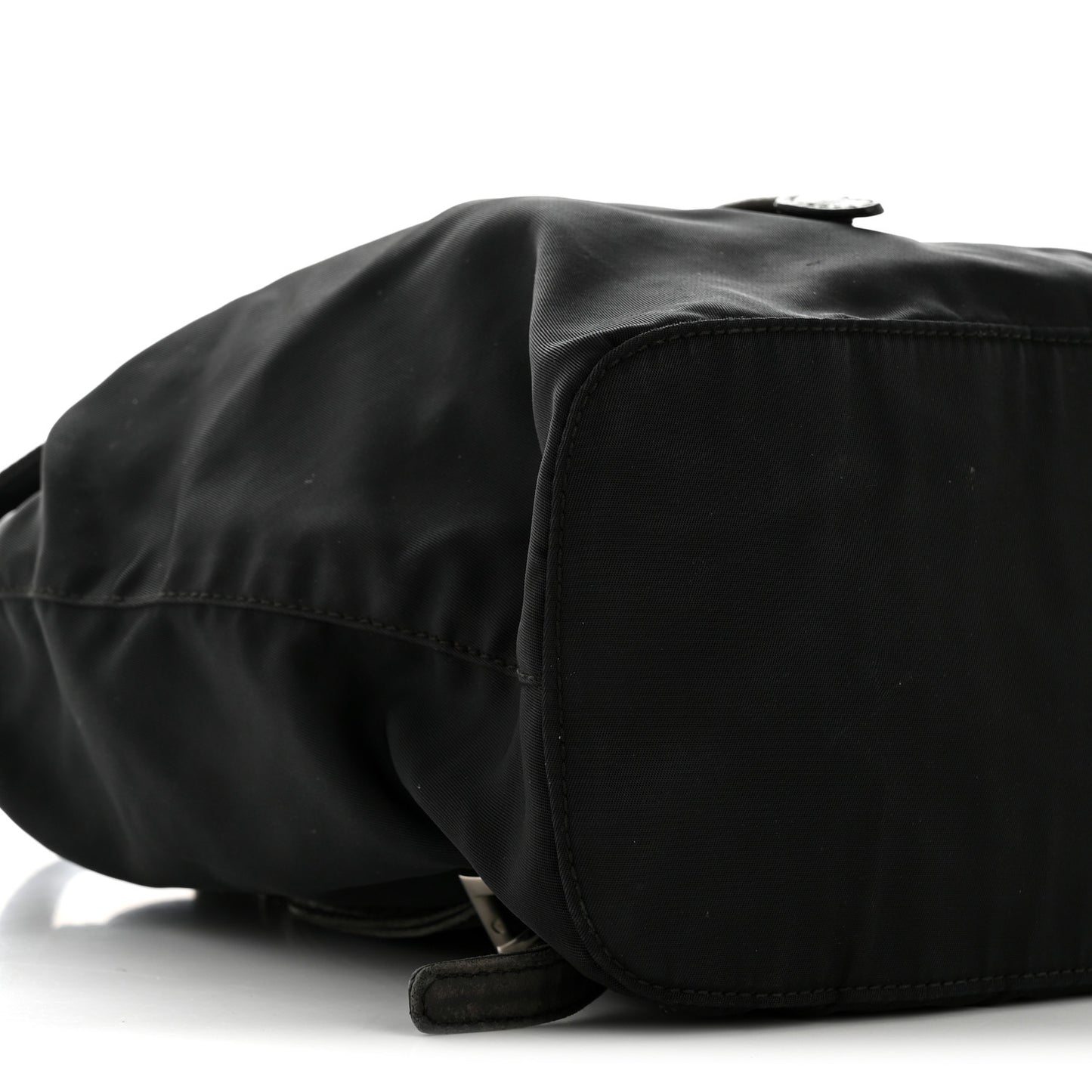 Tessuto Nylon Vela Chain Backpack Black