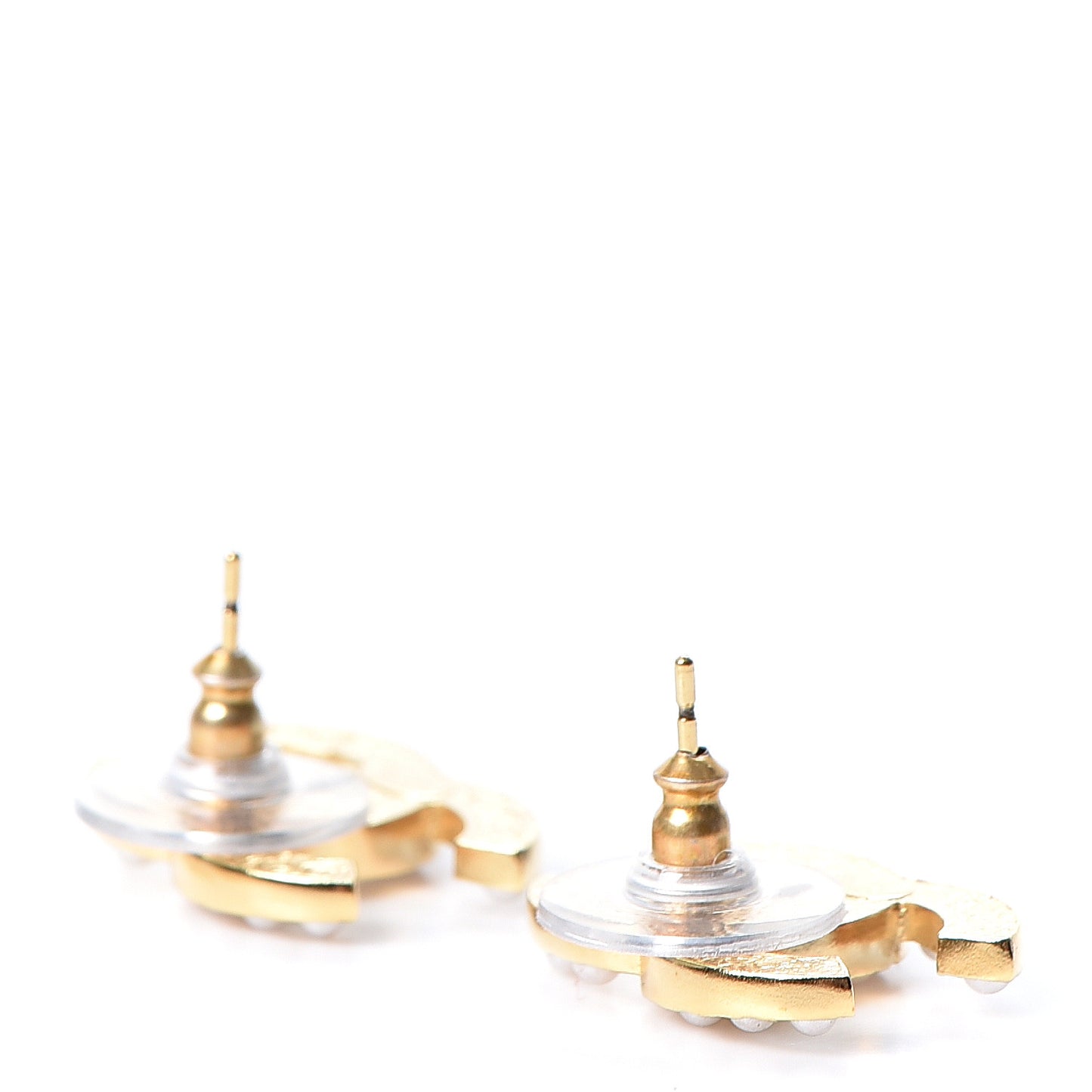 Pearl CC Earrings Gold