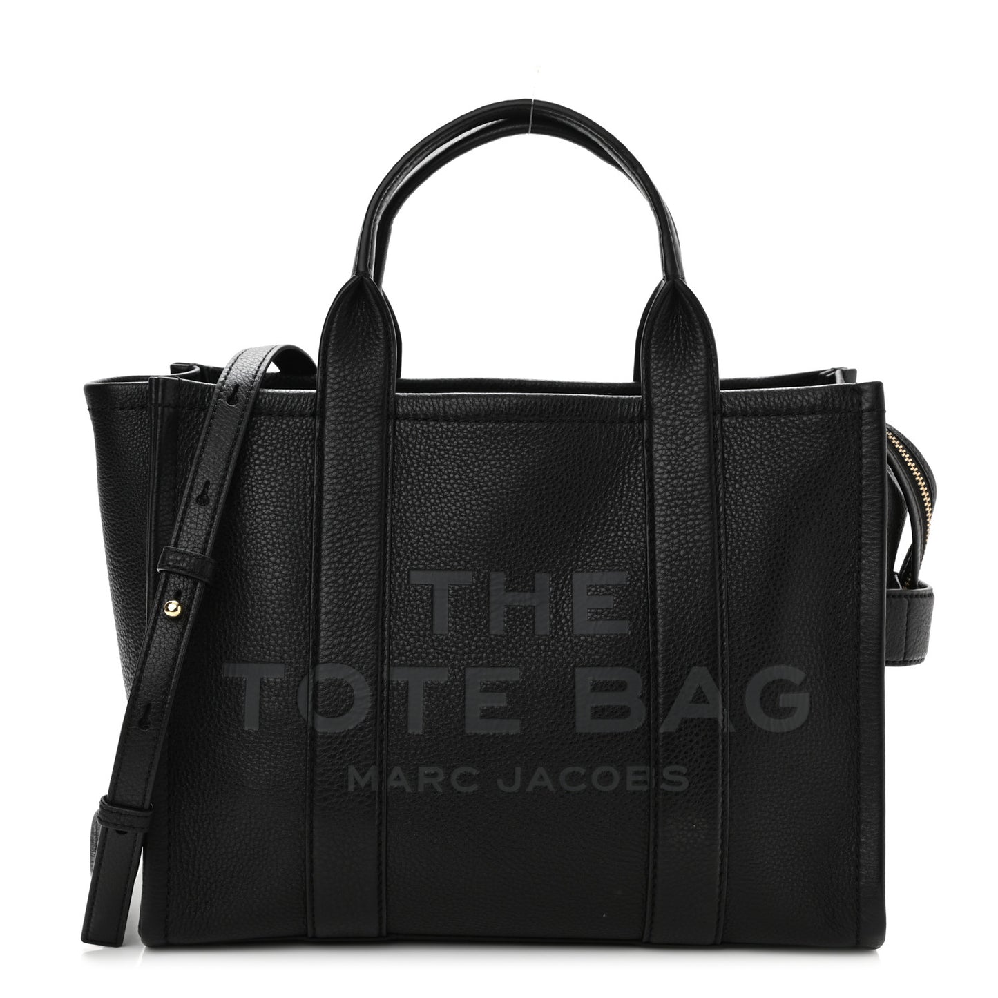 Grained Calfskin Medium The Tote Bag Black