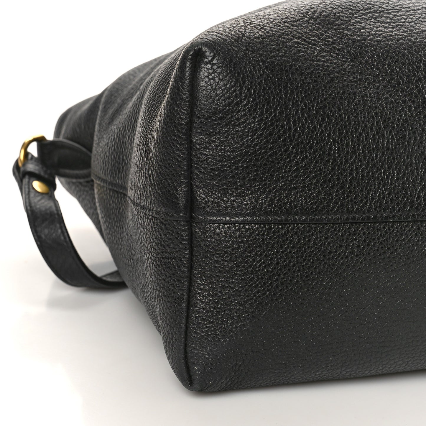 Vitello Daino Shopping Tote Black