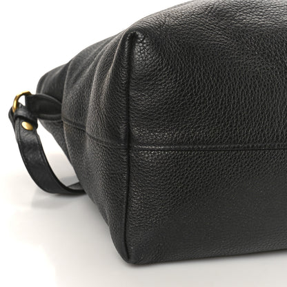 Prada Vitello Daino Shopping Tote Black 7 of 9