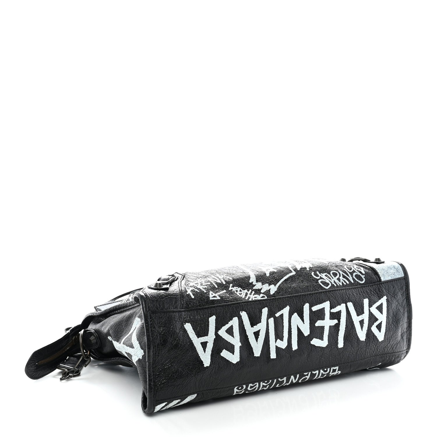 Balenciaga Agneau Arena Graffiti All Over Classic Hardware City Black White 5 of 11