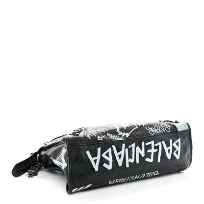 Balenciaga Agneau Arena Graffiti All Over Classic Hardware City Black White 5 of 11