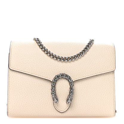 Gucci Calfskin Mini Dionysus Chain Wallet White 2 of 25