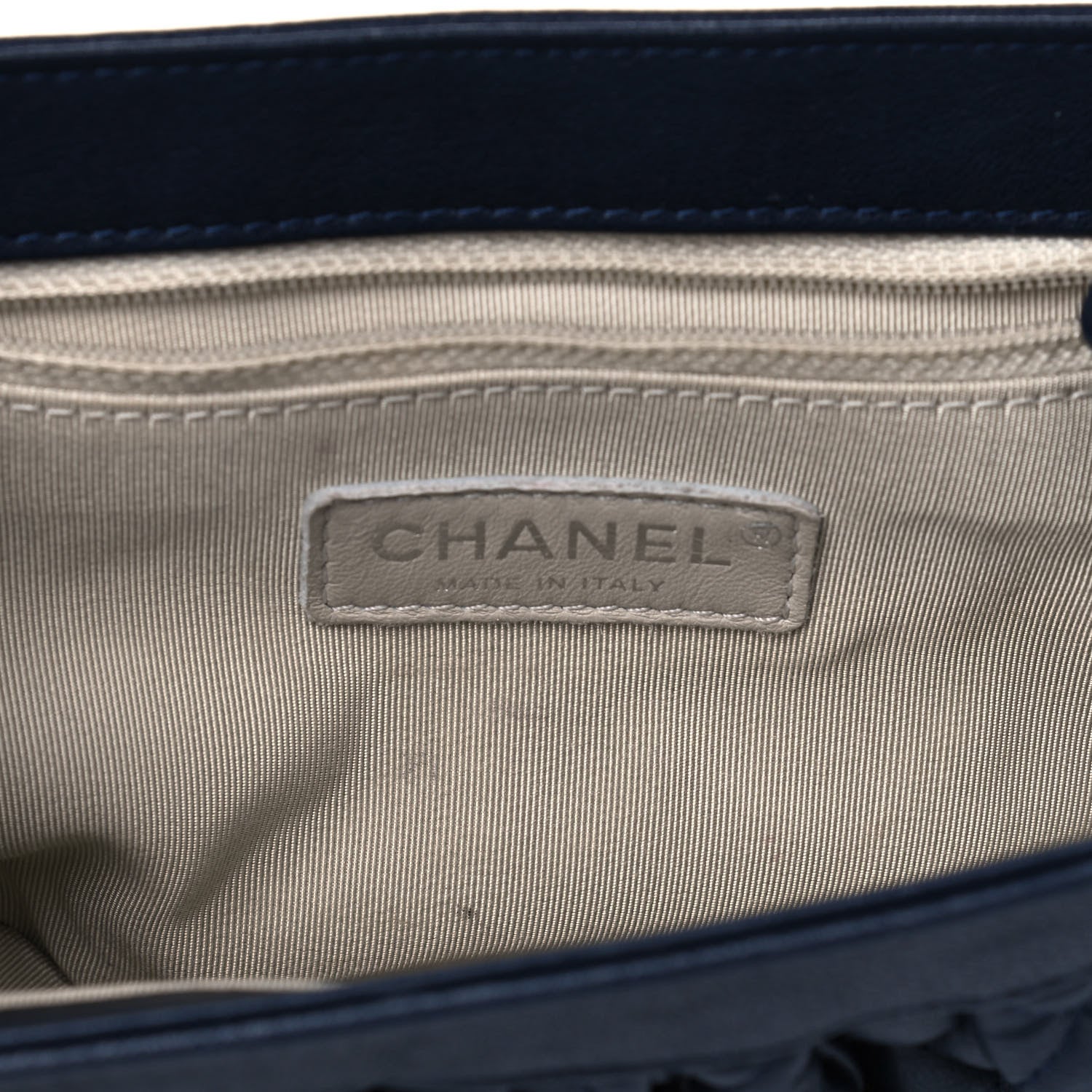 Chanel Washed Lambskin Mini Chain Around Messenger Navy Blue 6 of 9