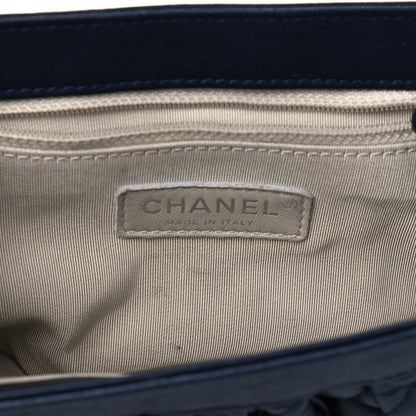 Chanel Washed Lambskin Mini Chain Around Messenger Navy Blue 6 of 9