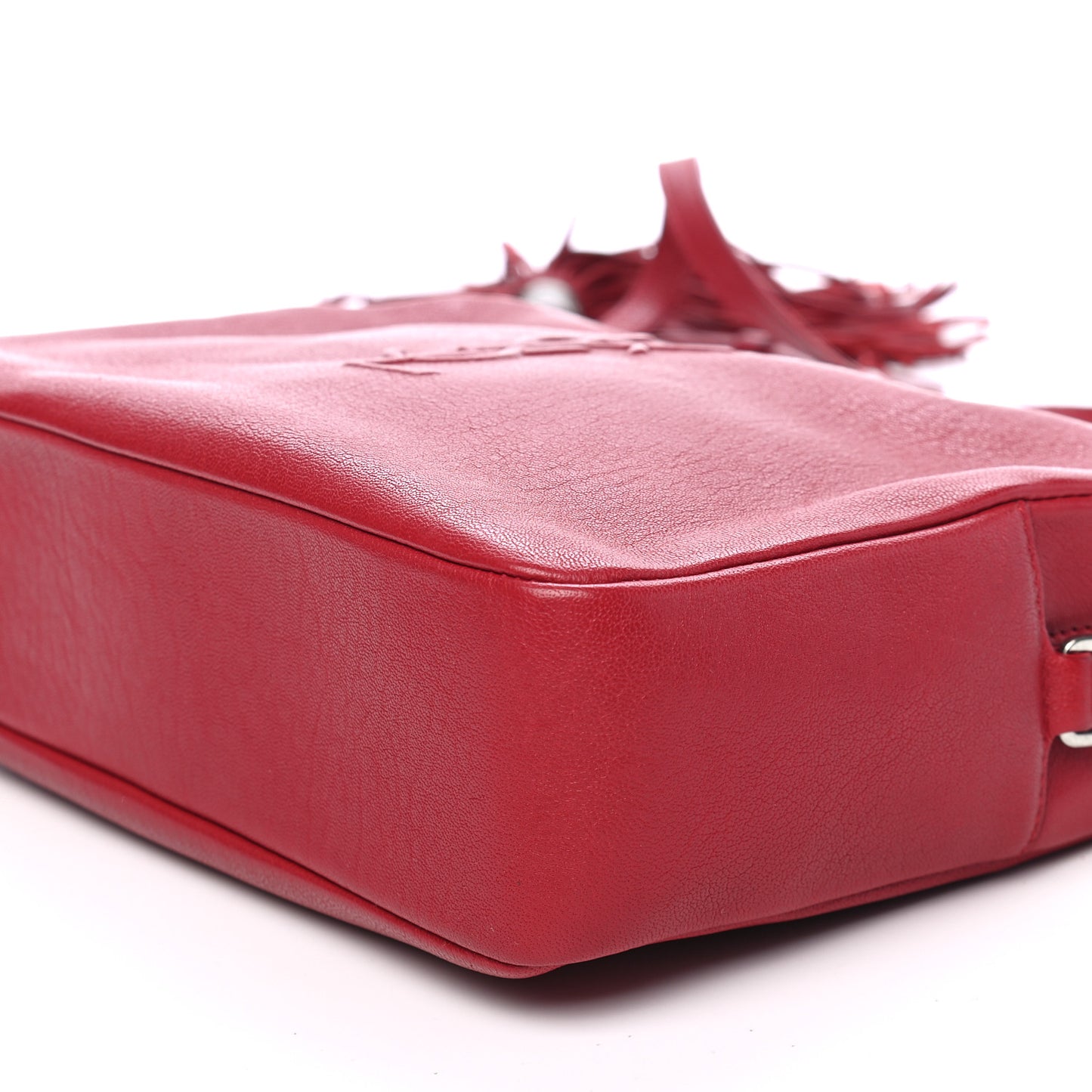 Lambskin Monogram Small Lou Camera Bag Lipstick Red