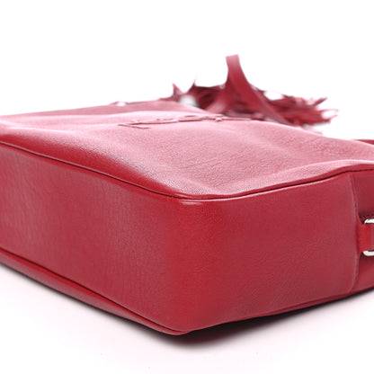 Saint Laurent Lambskin Monogram Small Lou Camera Bag Lipstick Red 8 of 9