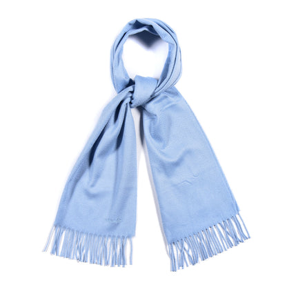 Hermes Cashmere Fringe Scarf Bleu 1 of 3