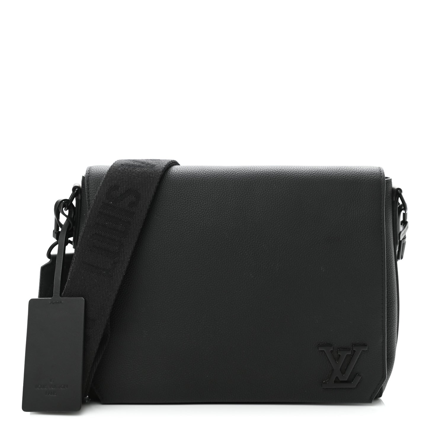Calfskin Aerogram Messenger Black