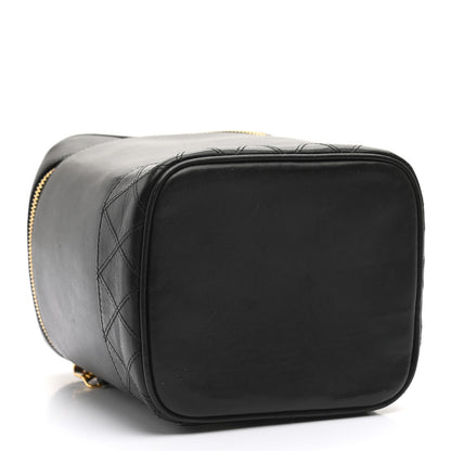 Chanel Lambskin Vanity Cosmetic Bag Black 4 of 10