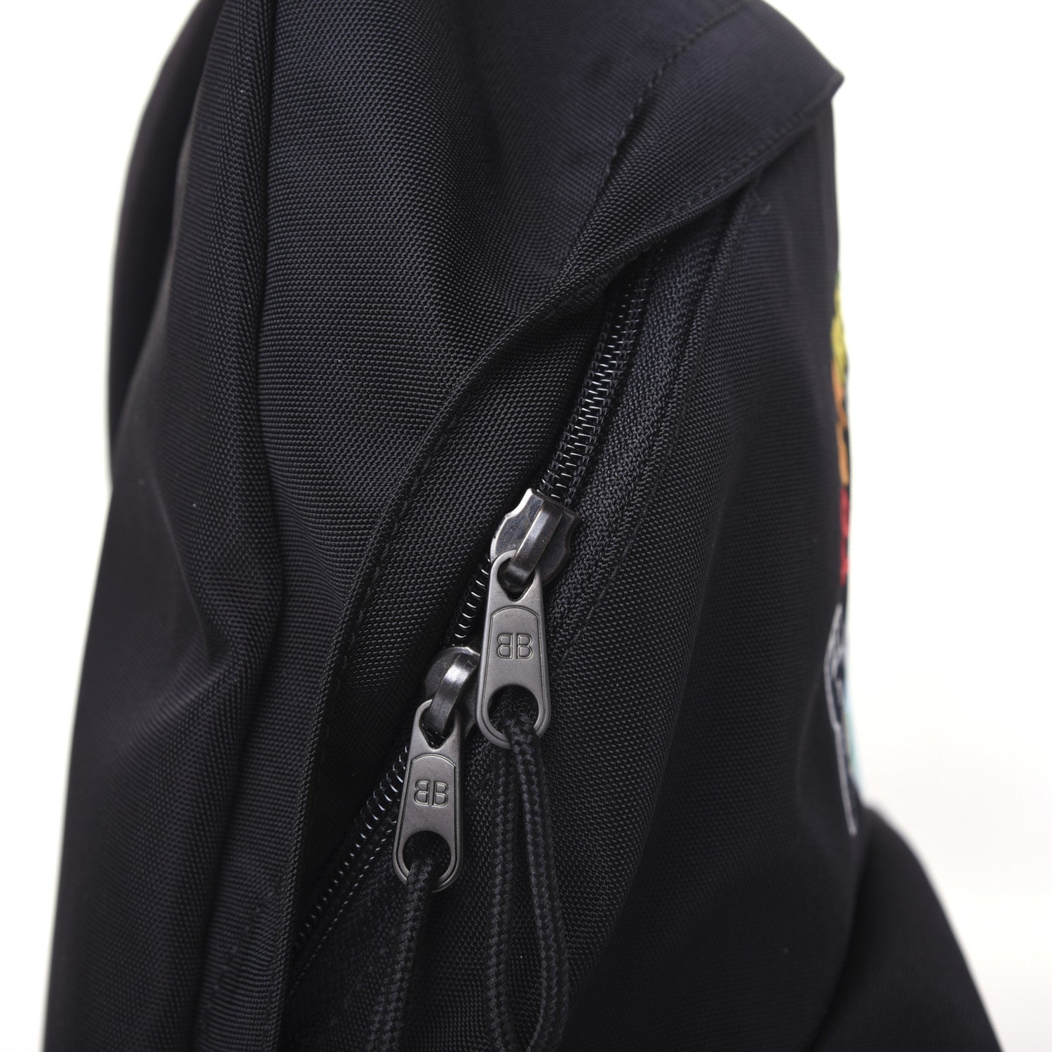 Balenciaga Nylon Embroidered You Are The World Explorer Backpack S Black 11 of 12