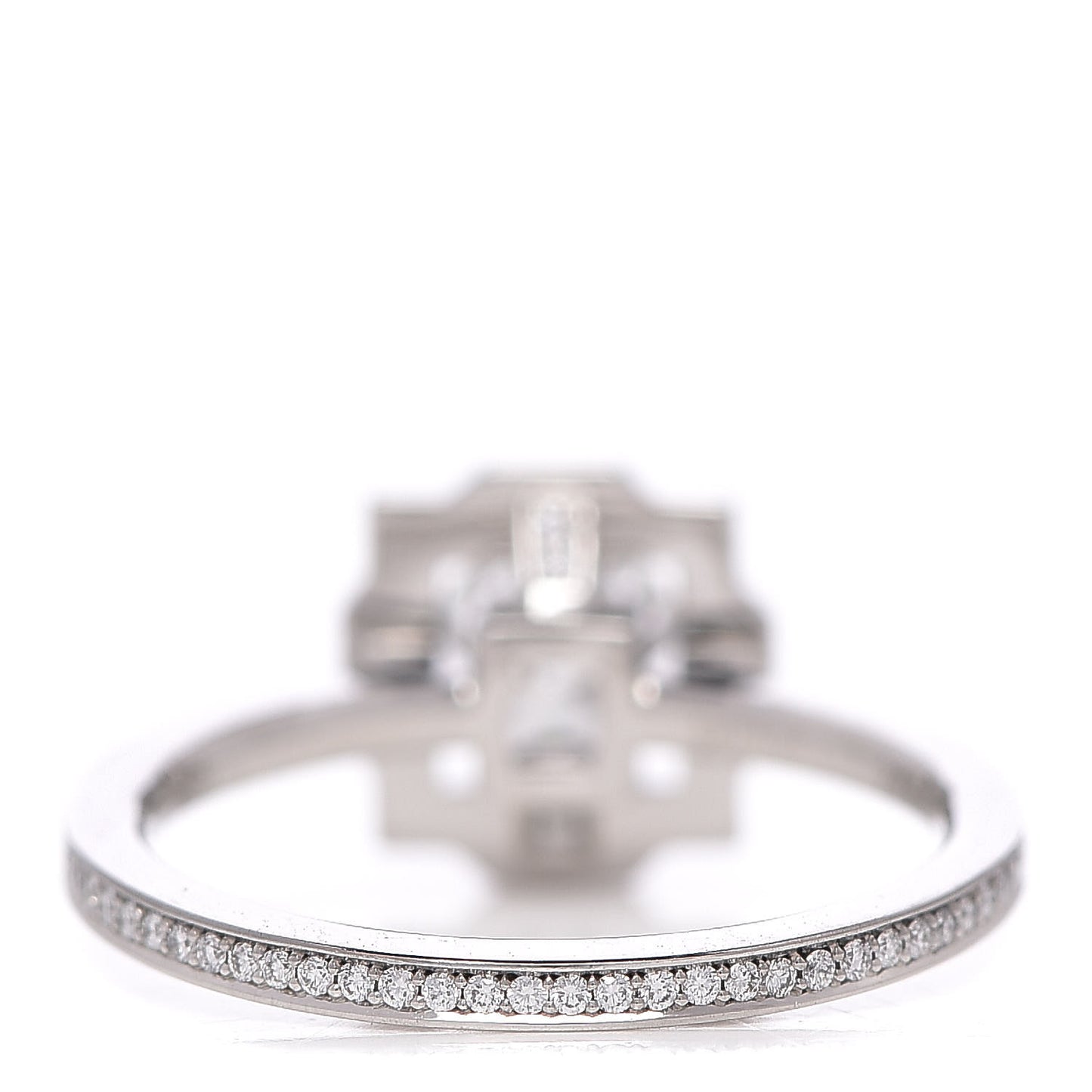 Platinum Diamond Belle Round Brilliant Micropave Ring 48 4.5