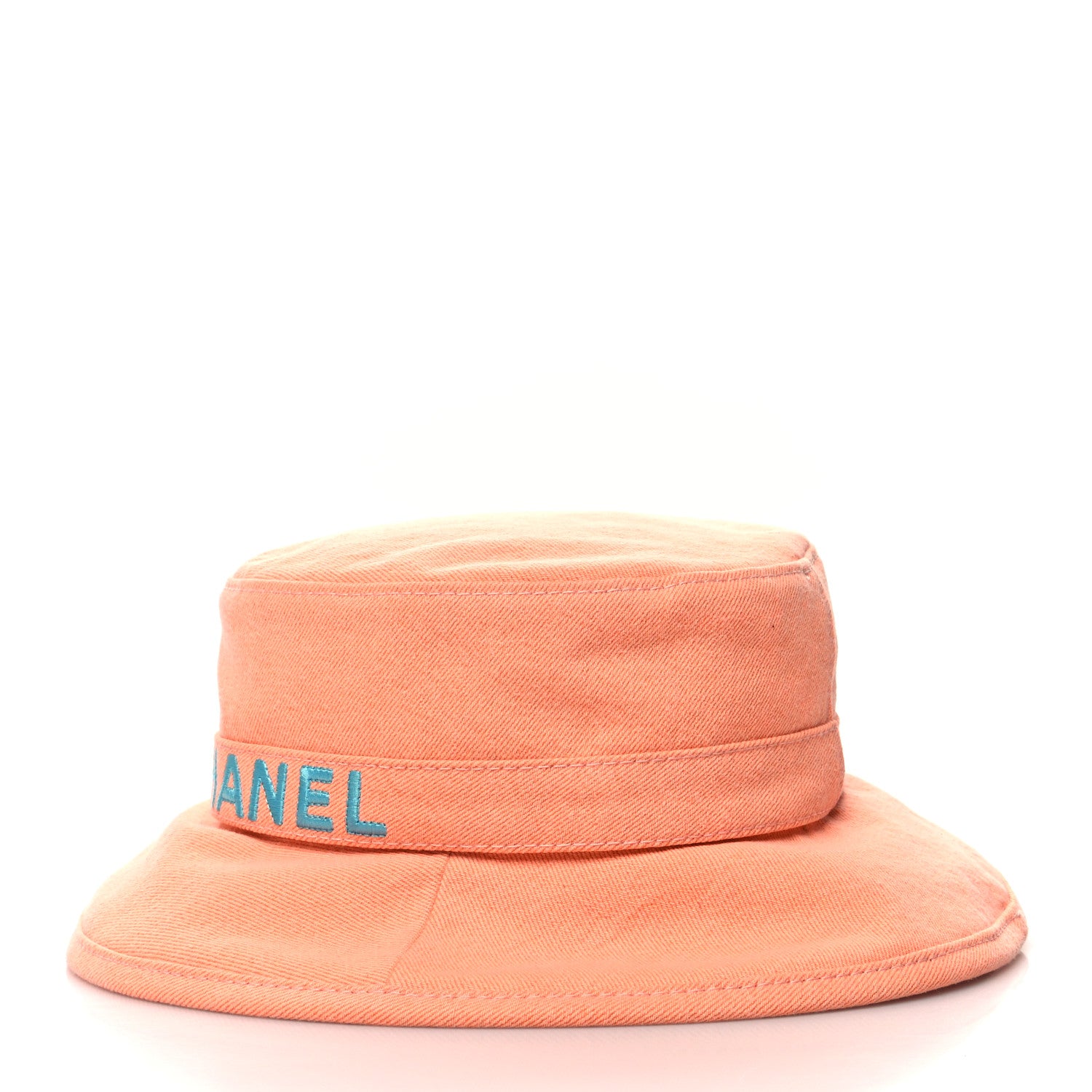 Chanel Denim CC Bucket Hat M Orange Blue 5 of 7