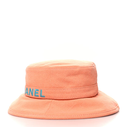 Chanel Denim CC Bucket Hat M Orange Blue 5 of 7