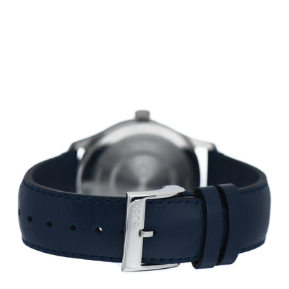Gucci Stainless Steel Calfskin 38mm G-Timeless Snake Quartz Watch Blue 3 of 5