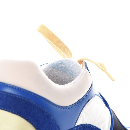 Chanel Nylon Lambskin Suede CC Womens Sneakers 37.5 Blue White Black 9 of 13