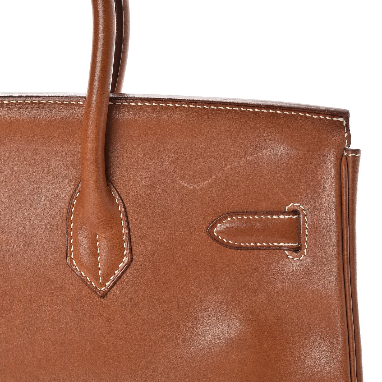 Natural Barenia Birkin 35 Fauve
