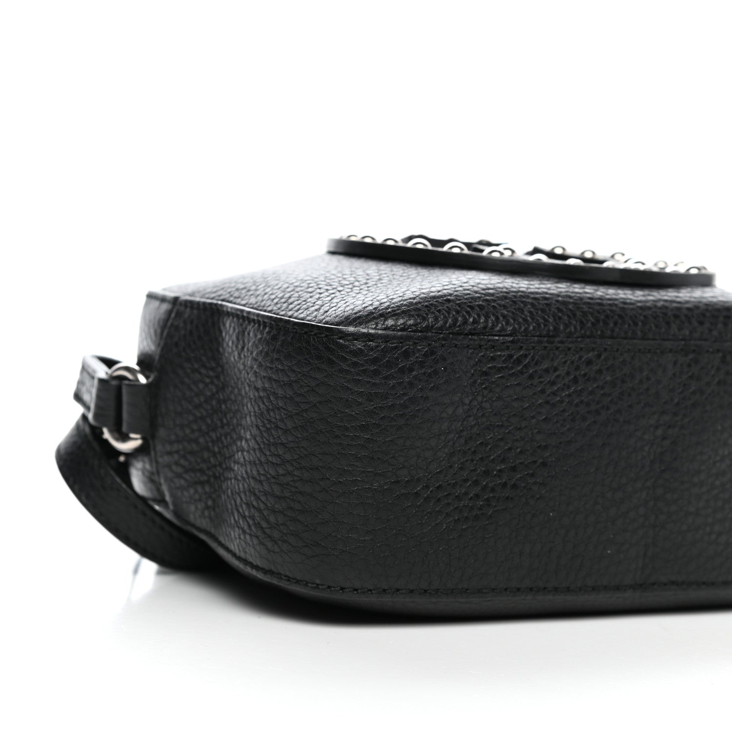 Gucci Pebbled Calfskin Studded Small Soho Disco Bag Black 8 of 10