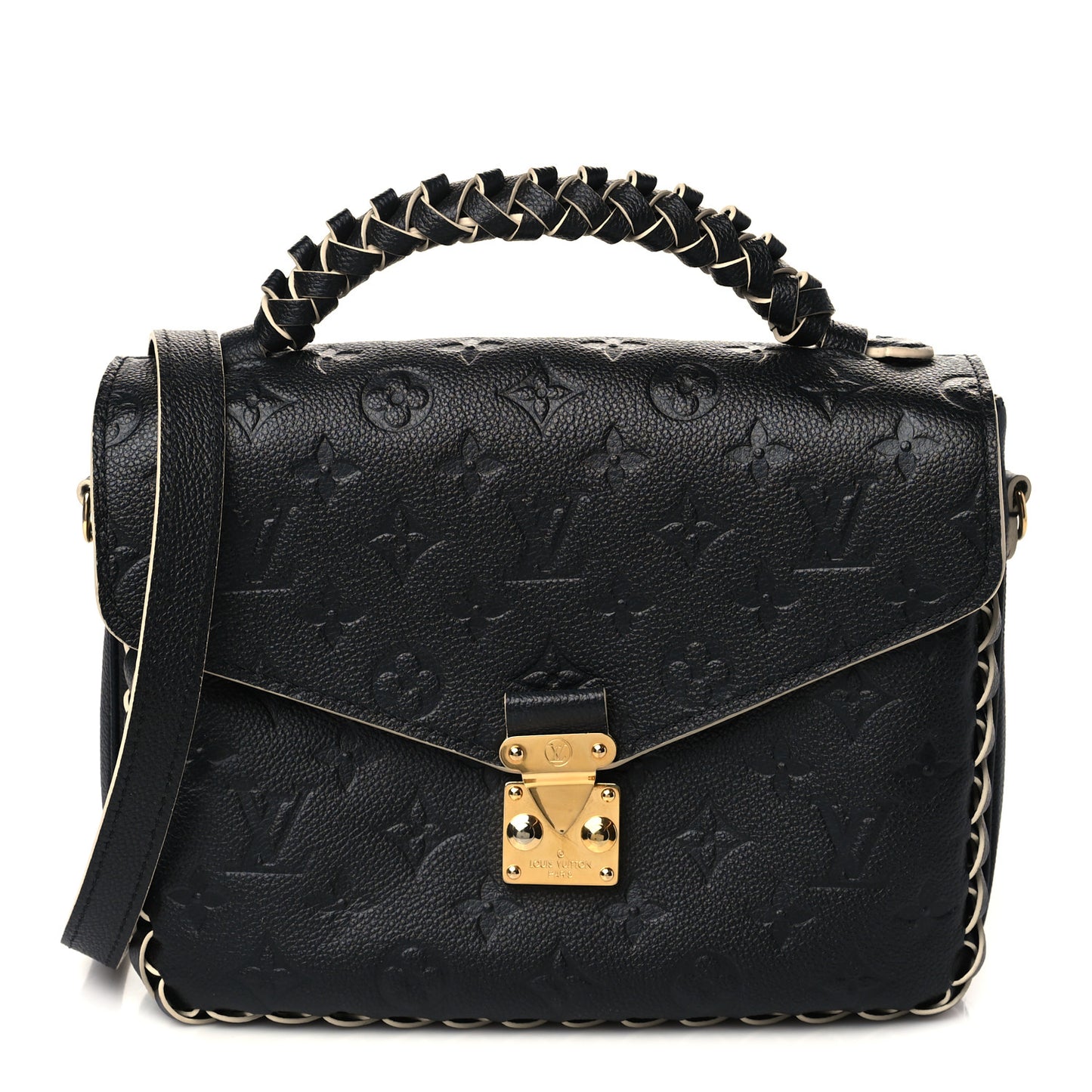 Empreinte Braided Pochette Metis Black