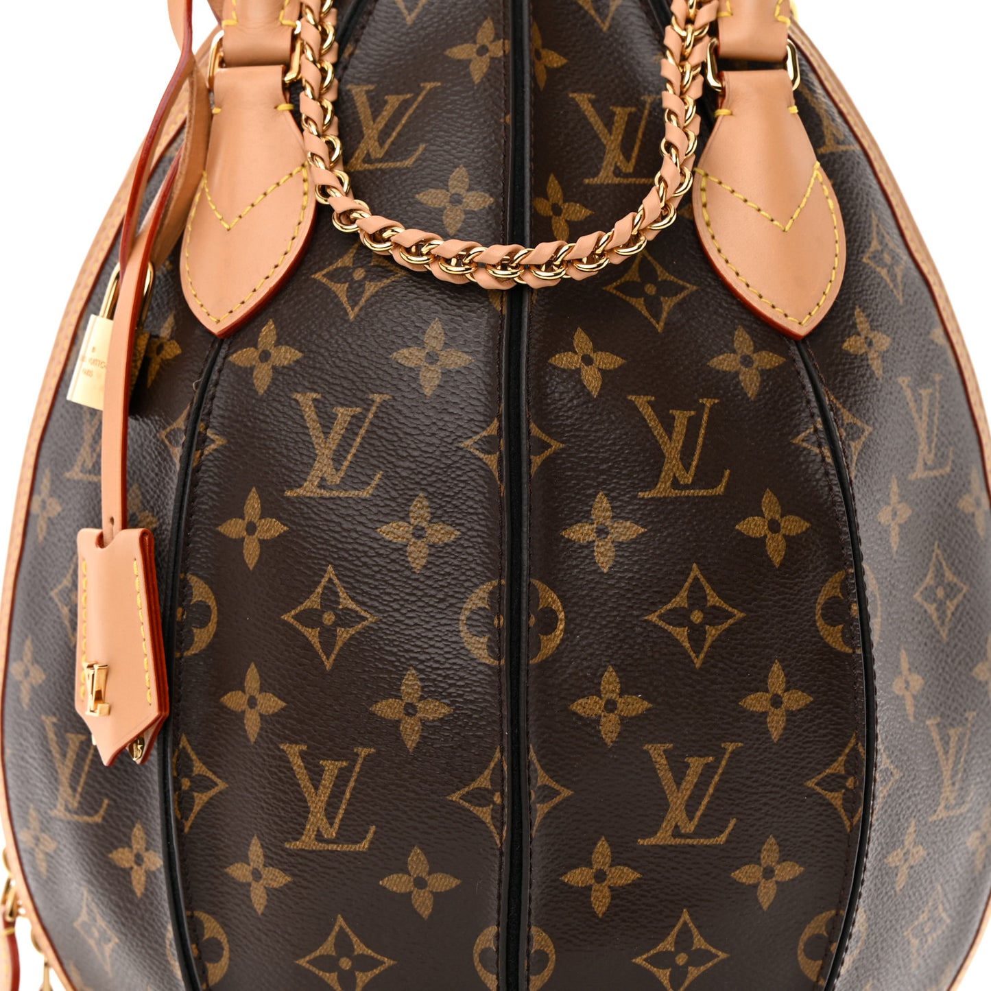 Monogram Braided Egg Bag Black